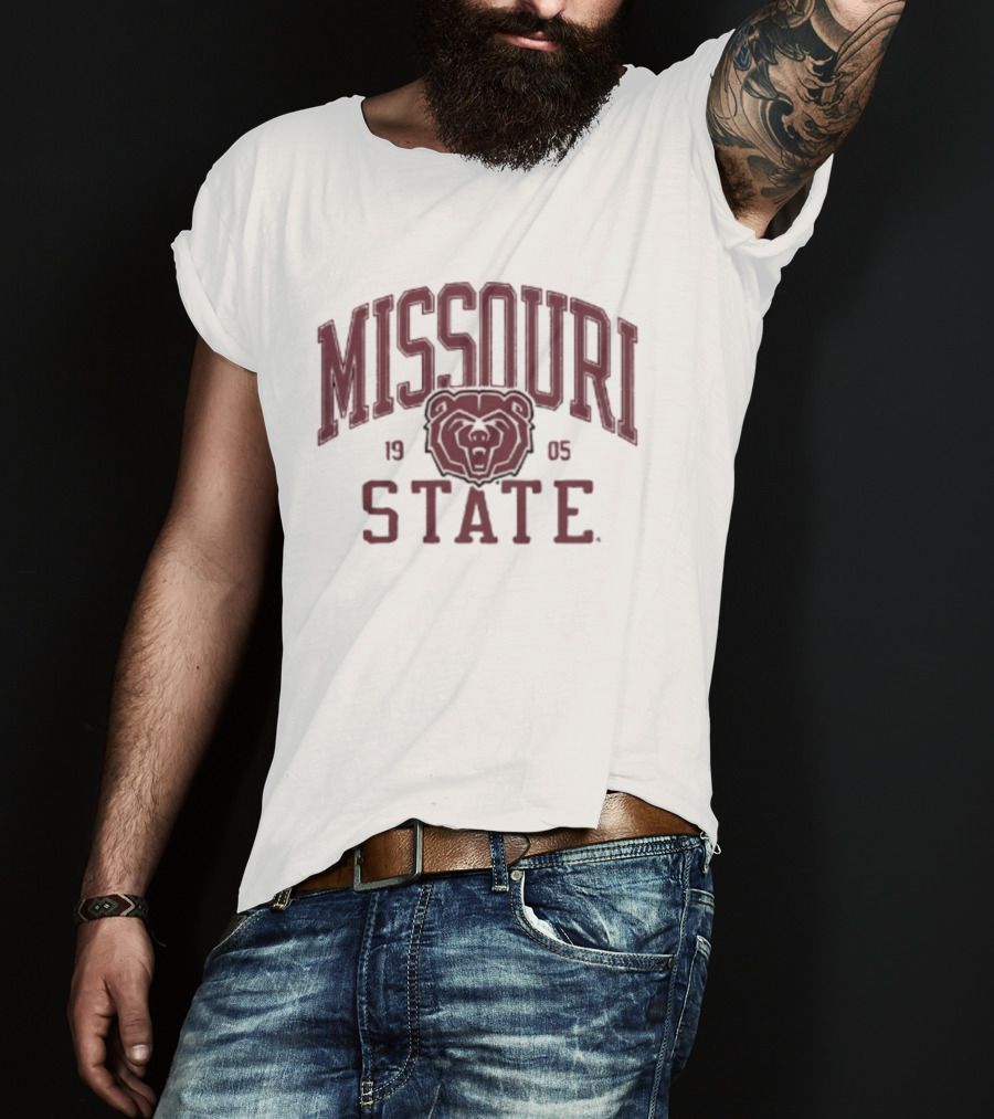 Missouri State Bears 1905 Collegiate Spirit Bear Head T-Shirt
