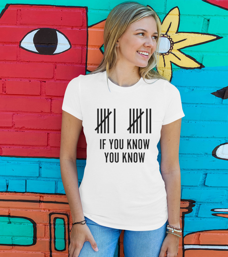 Classic Six Seven Tally Marks If You Know You Know T-Shirt