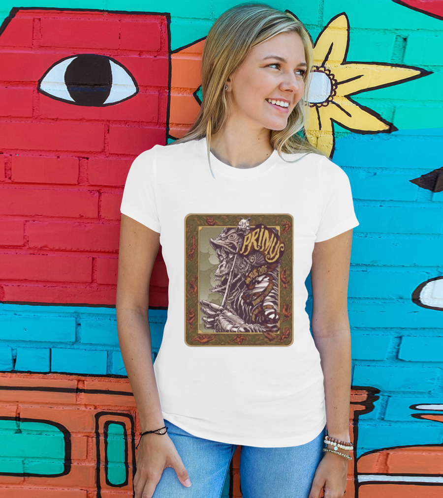 Primus 04 Aug 2026 Budapest Hungary Concert Vintage Warrior T-Shirt