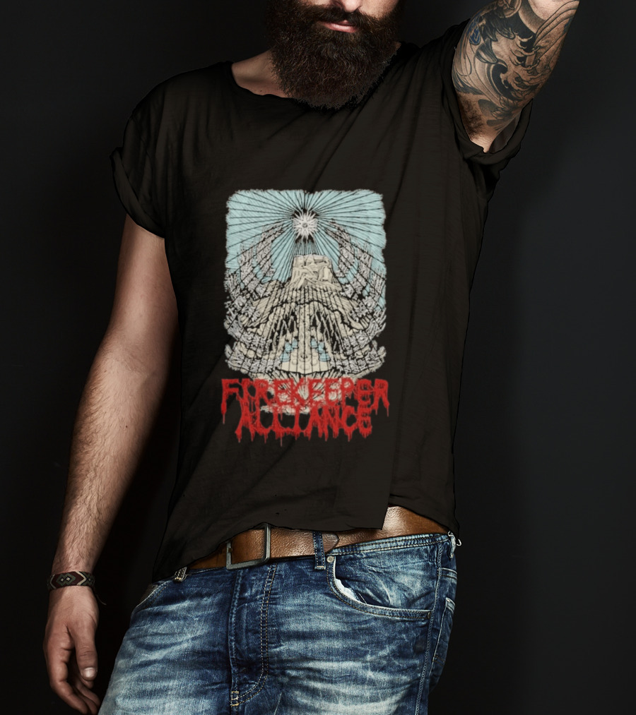 Fire Keeper Alliance Chief Mountain Thomas Hooper T-Shirt