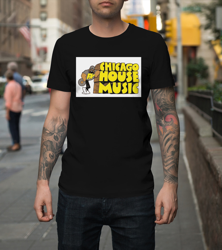 FK Chicago House Music Retro Vinyl DJ T-Shirt