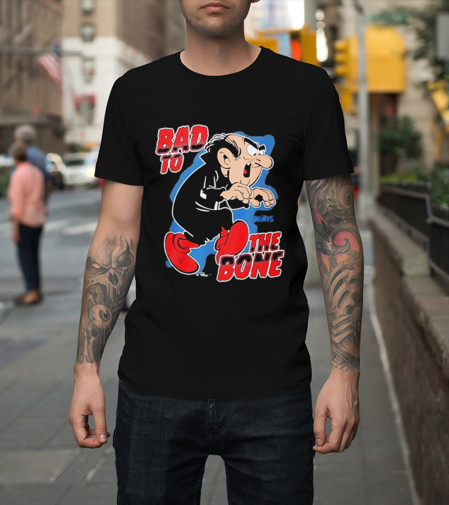 Gargamel Bad To The Bone Smurfs Cartoon Villain T-Shirt
