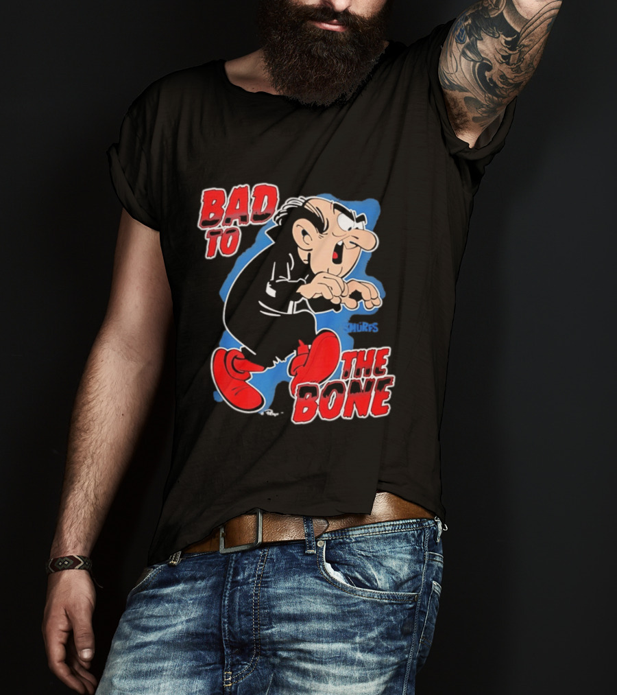 Gargamel Bad To The Bone Smurfs Cartoon Villain T-Shirt