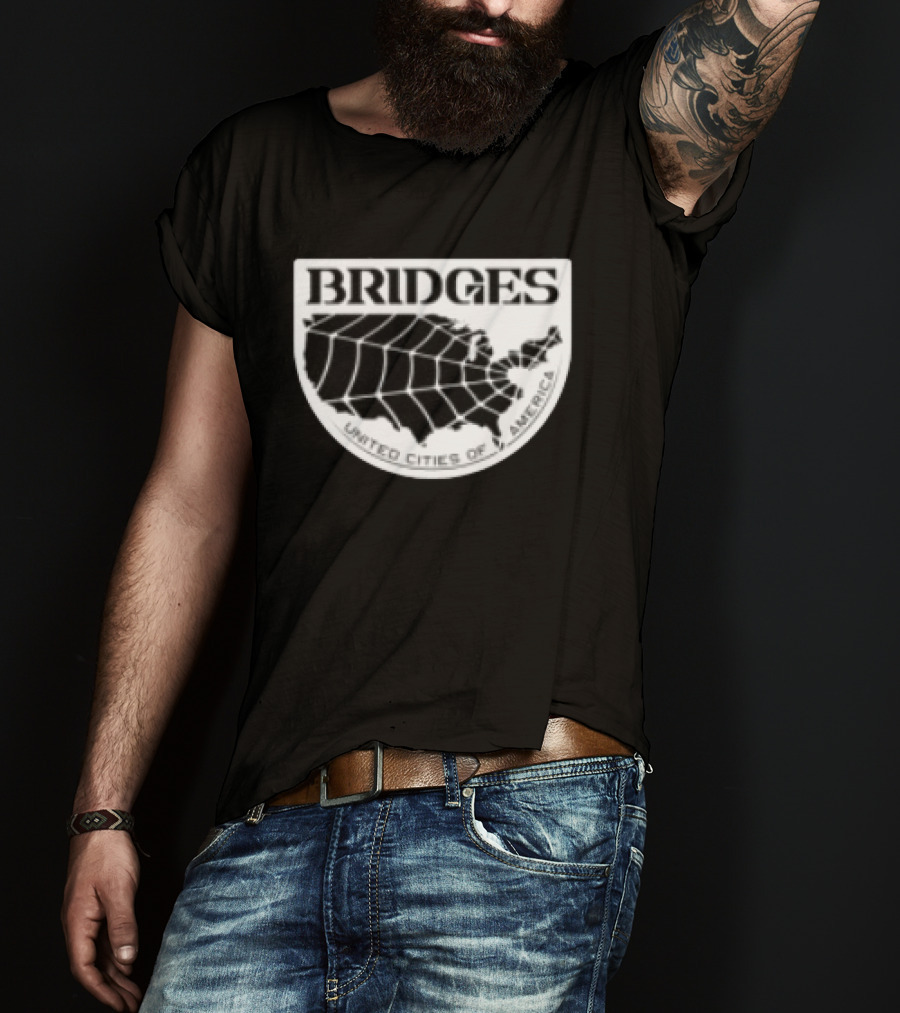 Brain Dead X Death Stranding Bridges United Cities Of America T-Shirt