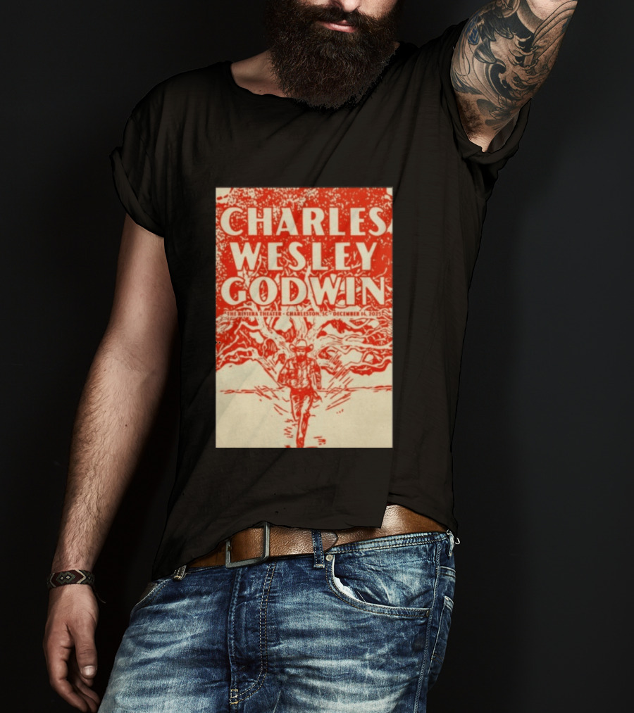 Charles Wesley Godwin Live At The Riviera Theater Charleston SC December 14 2025 T-Shirt