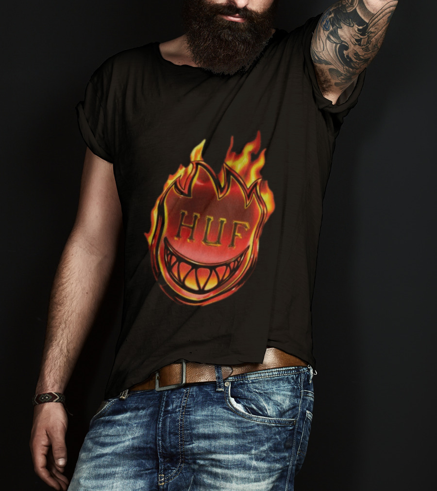 Huf X Spitfire Flame Galaxies Collaboration With Iconic Smiling T-Shirt