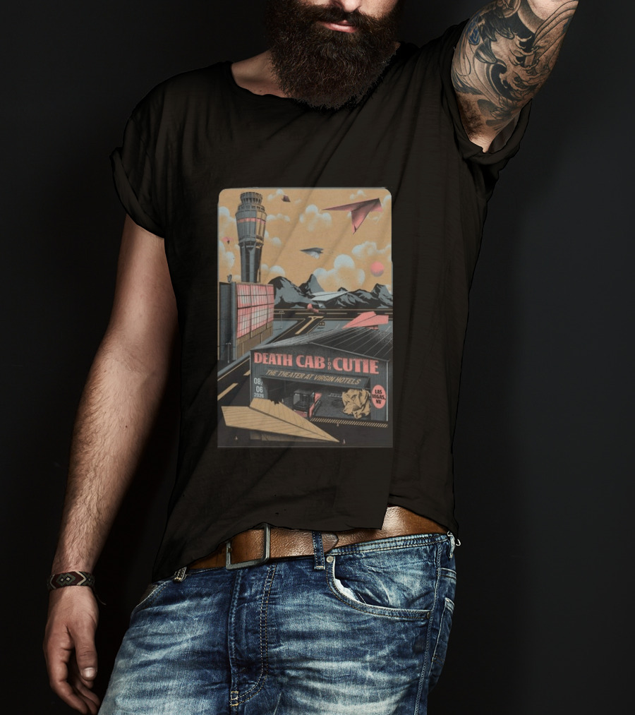 Death Cab For Cutie The Theater At Virgin Hotels Las Vegas NV August 6 2026 T-Shirt