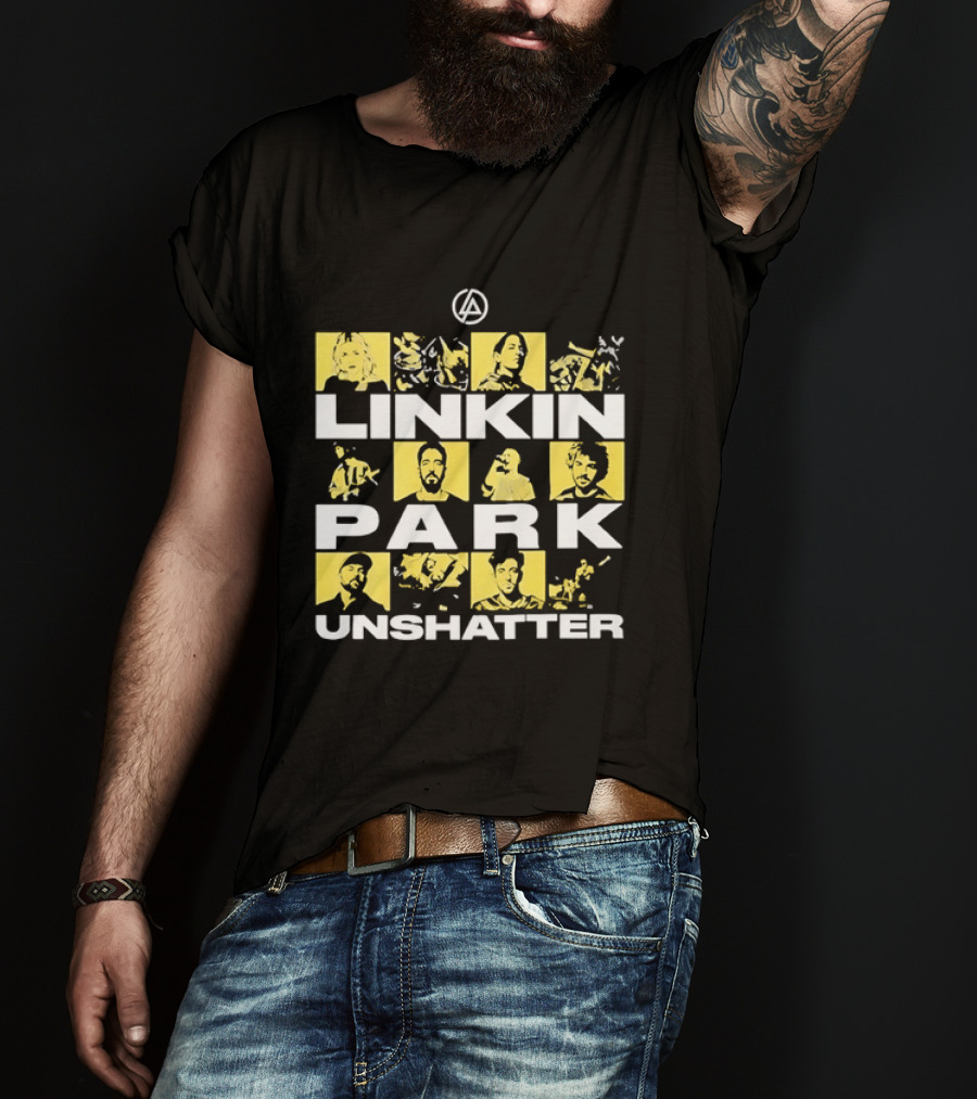 Linkin Park Unshatter Band Members Alternative Rock Compilation T-Shirt