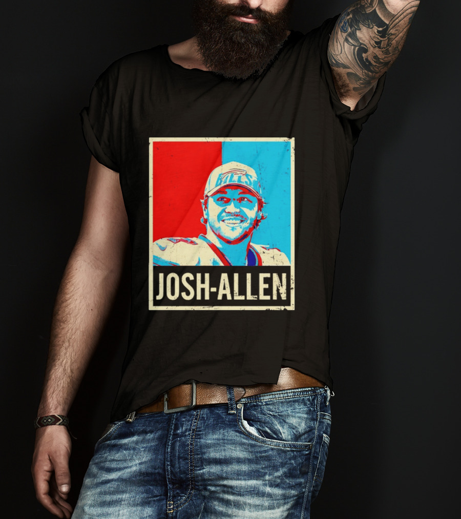Distressed Josh Allen Buffalo Bills Pop T-Shirt