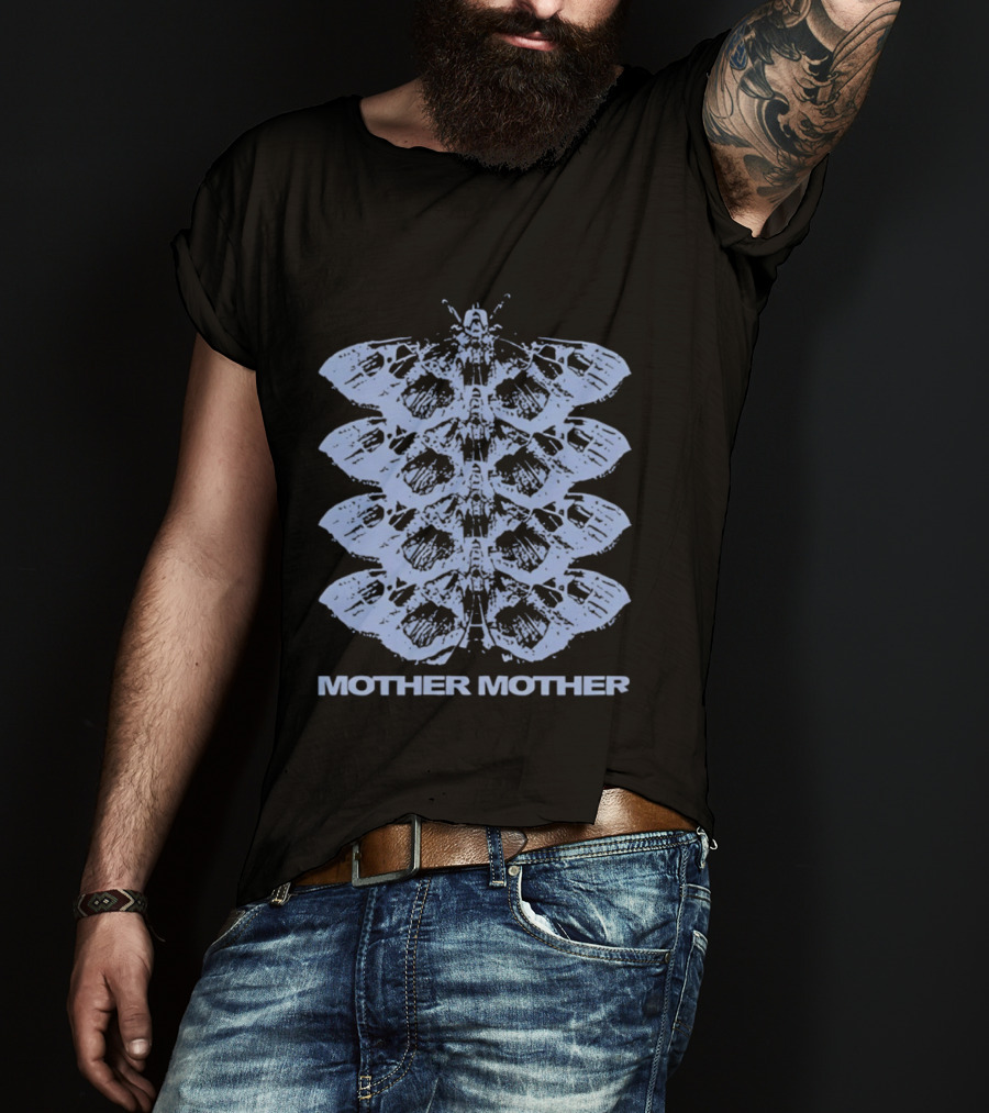 Mother Mother Moth Stack Indie Rock Band T-Shirt