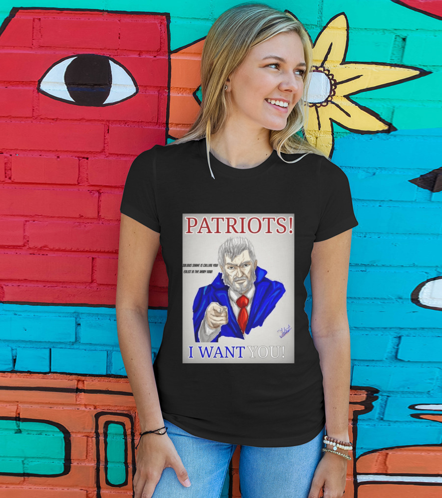 Patriots Solidus Snake Is Calling You Enlist In The Army Now I Want You T-Shirt