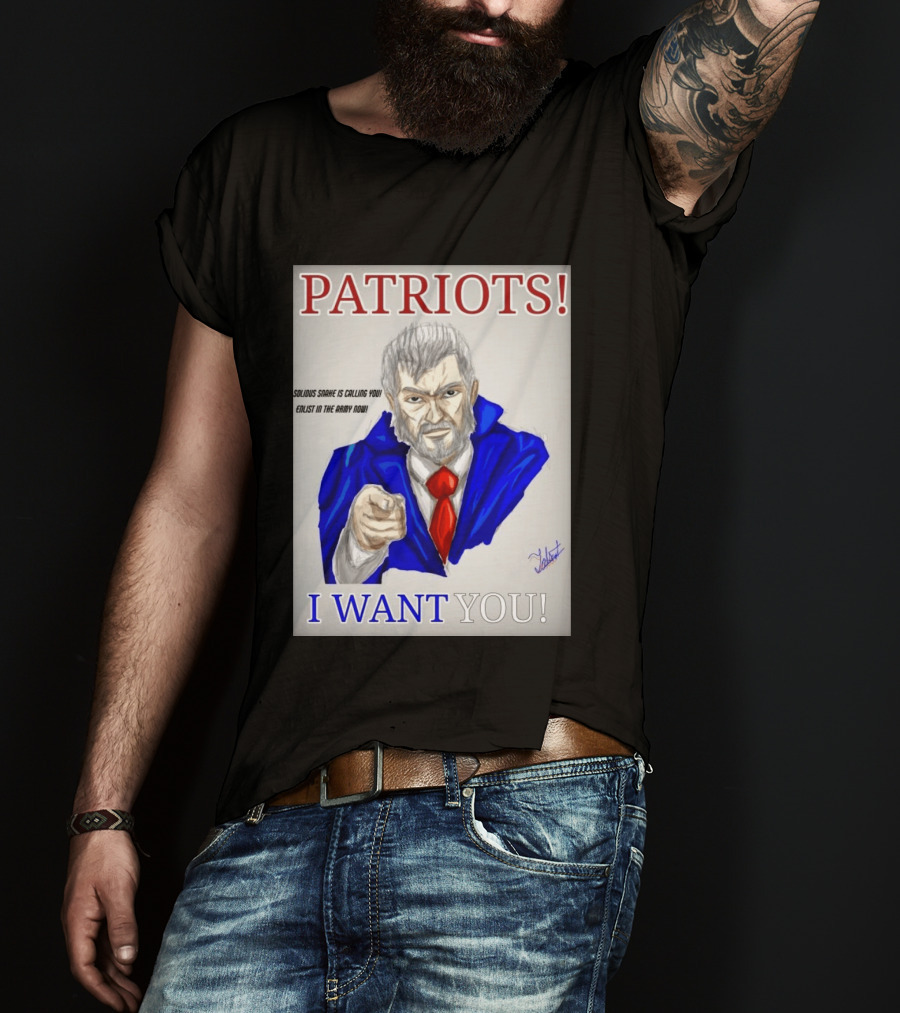 Patriots Solidus Snake Is Calling You Enlist In The Army Now I Want You T-Shirt