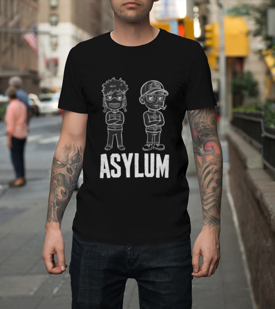Asylum Remake Store Cartoon Characters T-Shirt