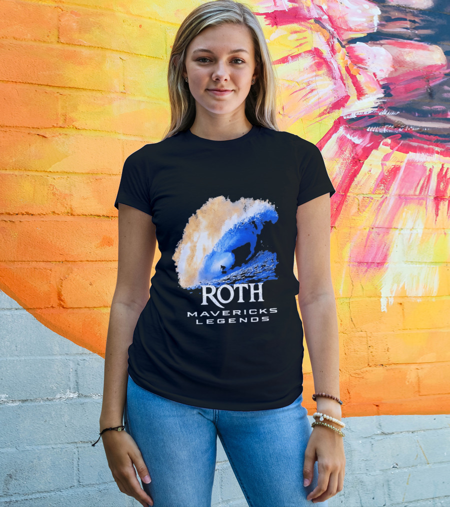 Roth Mavericks Legends Surfing Big Wave Iconography T-Shirt