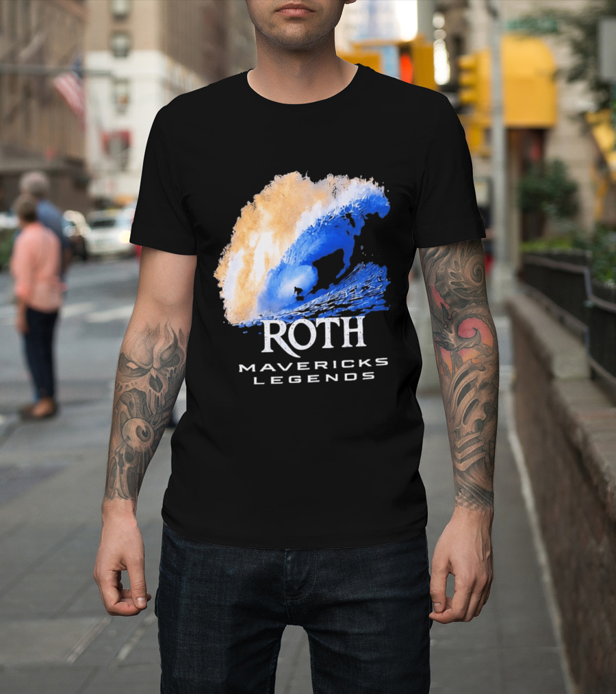 Roth Mavericks Legends Surfing Big Wave Iconography T-Shirt