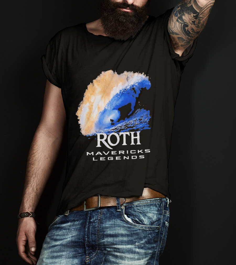 Roth Mavericks Legends Surfing Big Wave Iconography T-Shirt