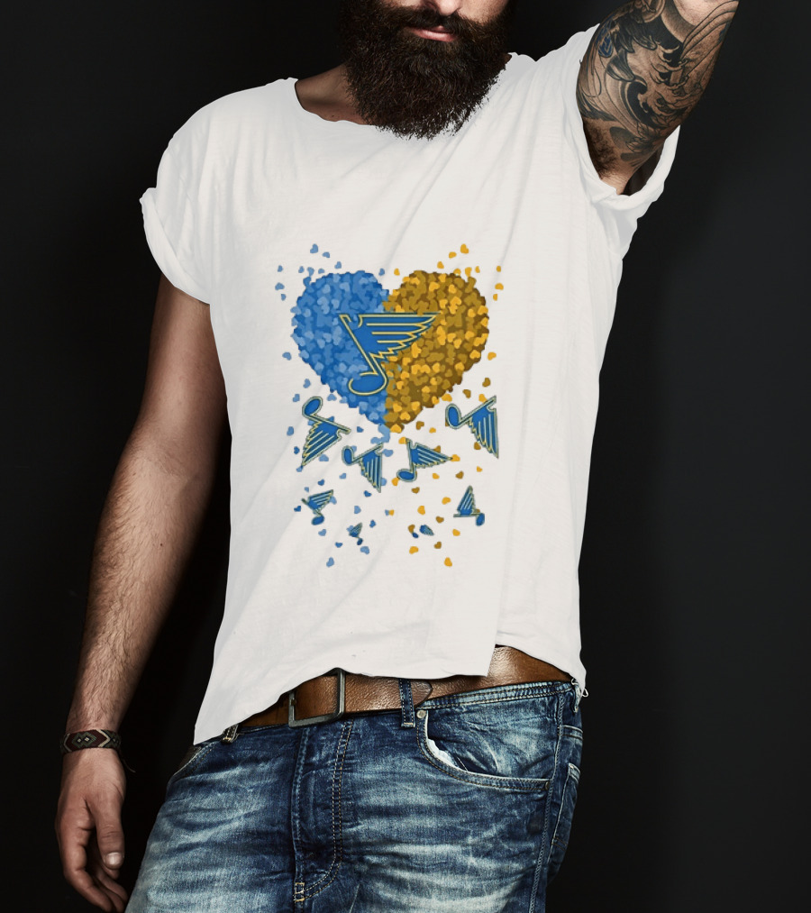 Classic St Louis Blues Heart NHL Hockey 2026 T-Shirt