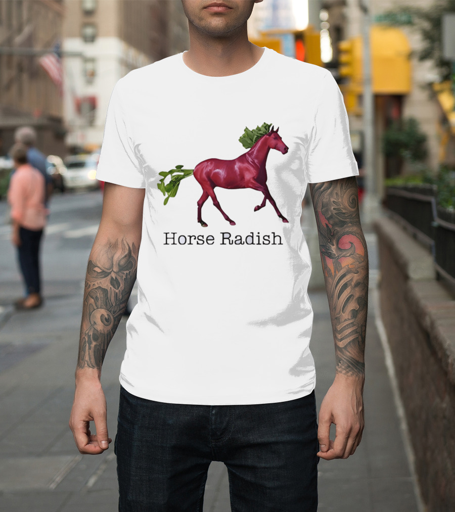 Horse Radish Vegetable Pun Humor T-Shirt