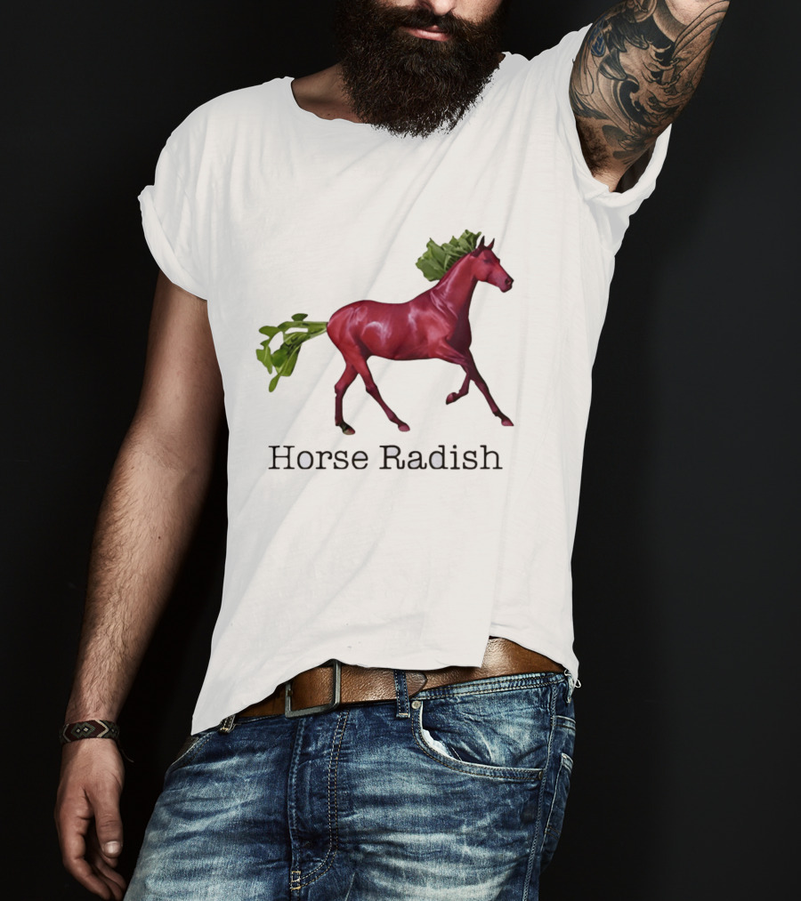 Horse Radish Vegetable Pun Humor T-Shirt