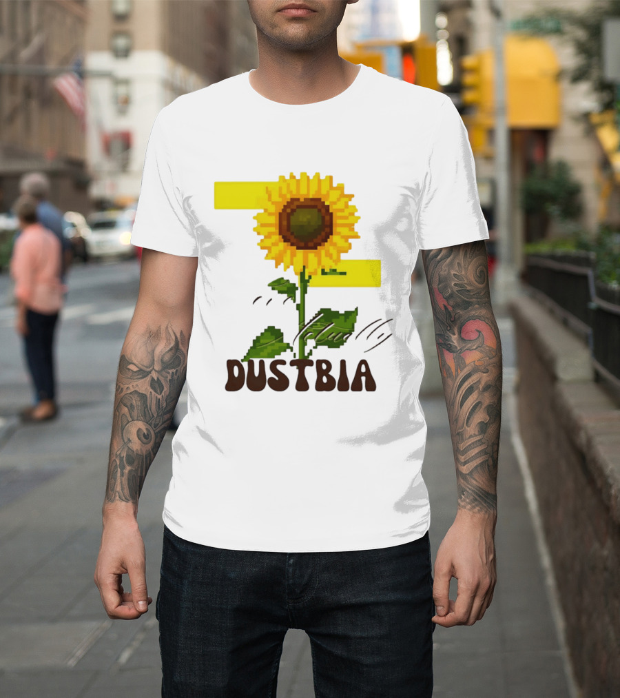 Love Actually Dustbia Pixel Sunflower T-Shirt