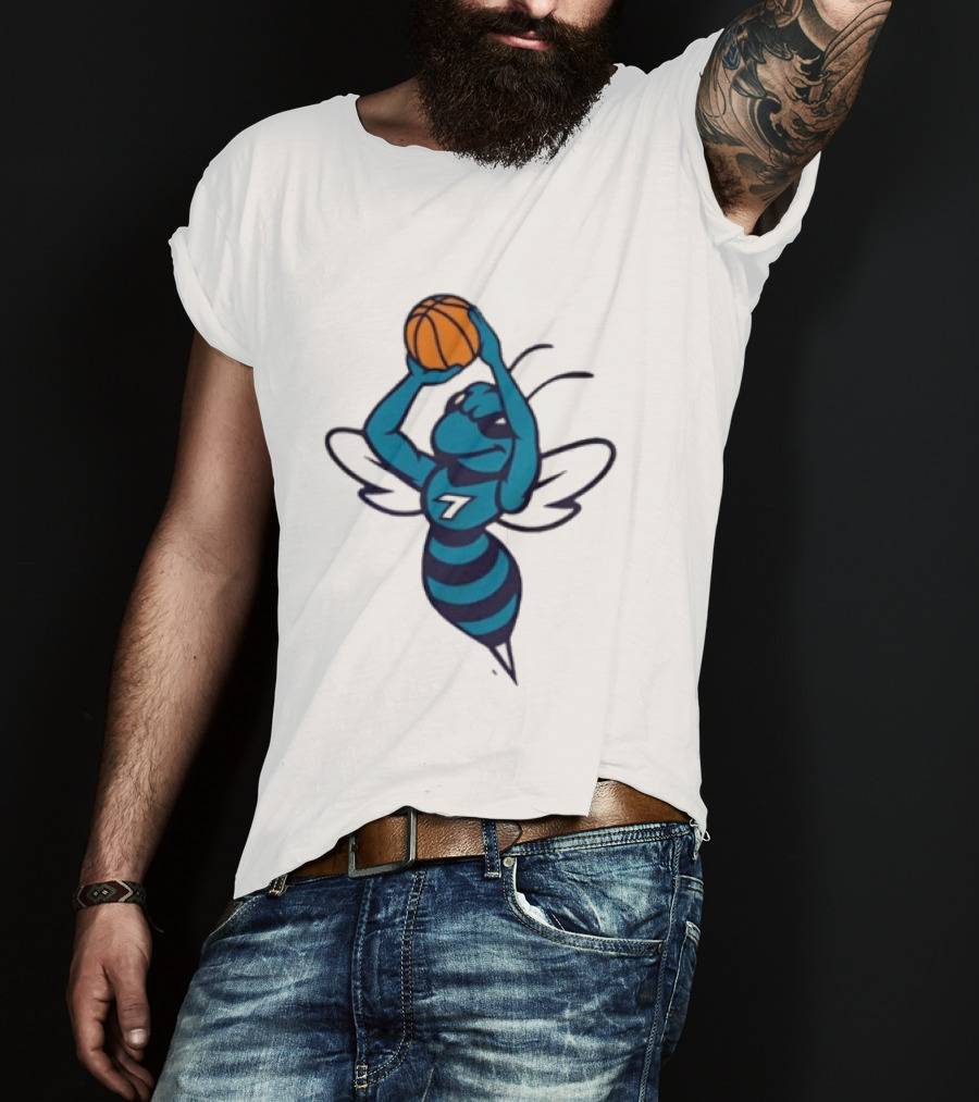 Original Charlotte Hornets Basketball Hornet Shooter T-Shirt