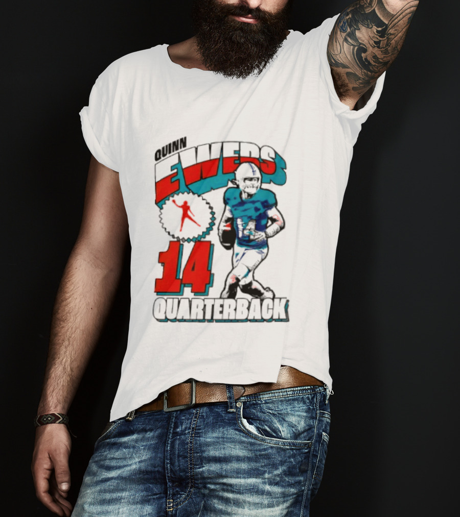 Quinn Ewers Miami Dolphins 14 Football Quarterback T-Shirt