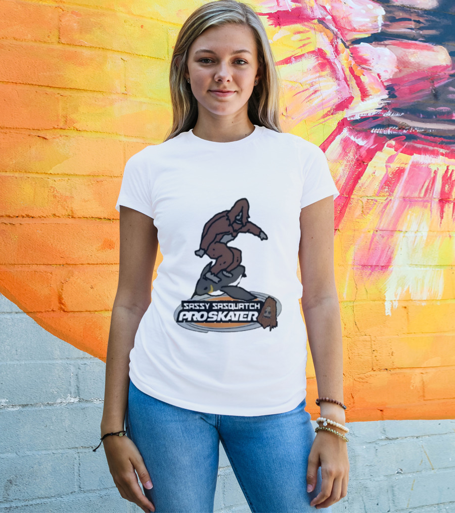 Sassy Sasquatch Pro Skater Meme T-Shirt