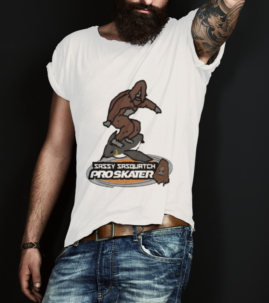 Sassy Sasquatch Pro Skater Meme T-Shirt