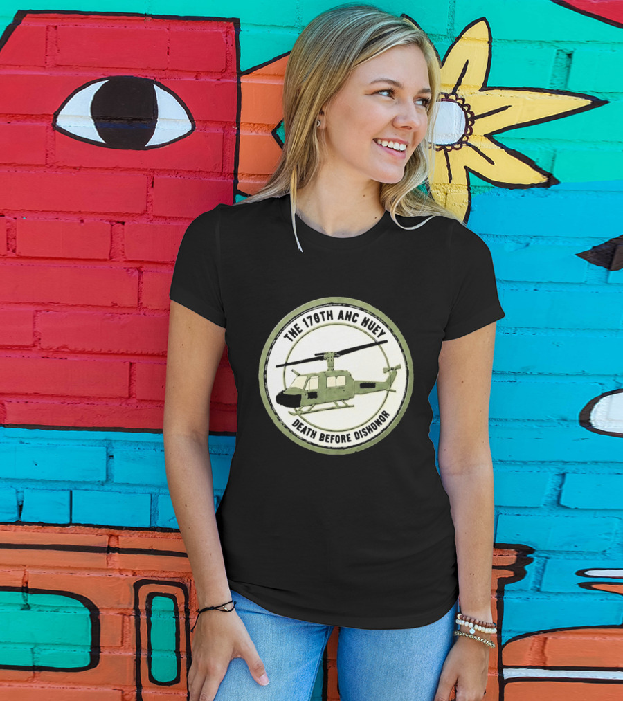 The 178th AHC Huey Death Before Dishonor Helicopter T-Shirt