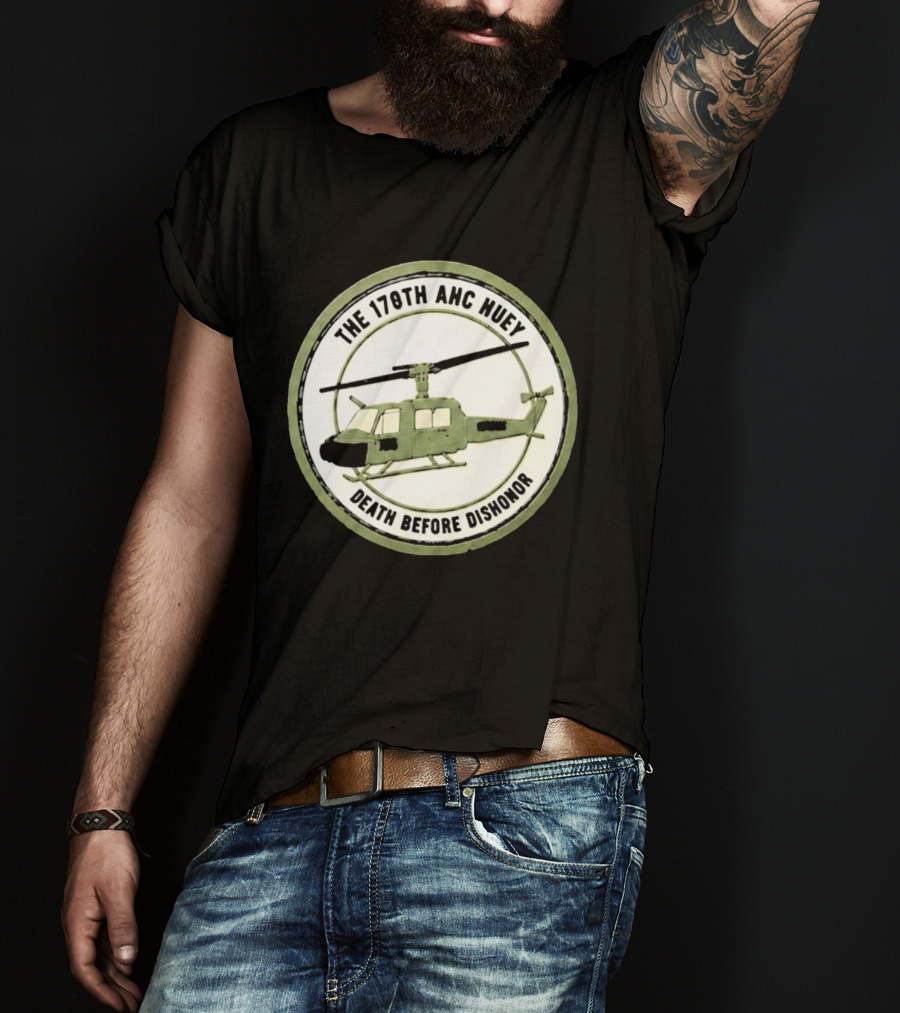 The 178th AHC Huey Death Before Dishonor Helicopter T-Shirt