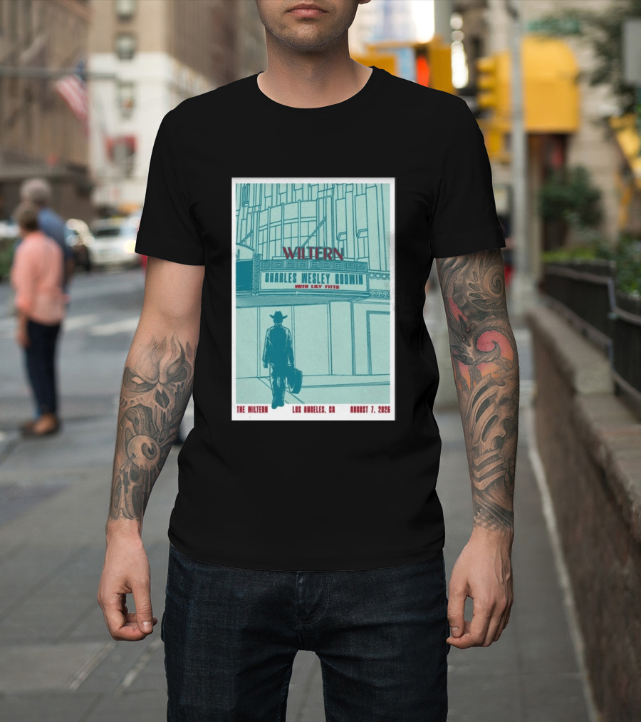 Charles Wesley Godwin Live At The Wiltern With Lilly Hiatt August 7 2026 Los Angeles CA T-Shirt