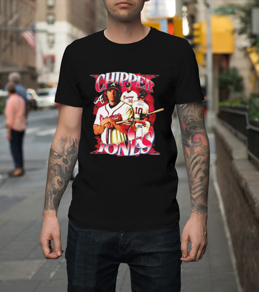 Chipper Jones Atlanta Braves Number 10 MLB Legend T-Shirt
