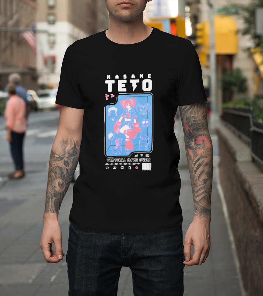 Kasane Teto Virtual Diva 0401 Vocaloid Anime Accessories And Outfit Collection T-Shirt