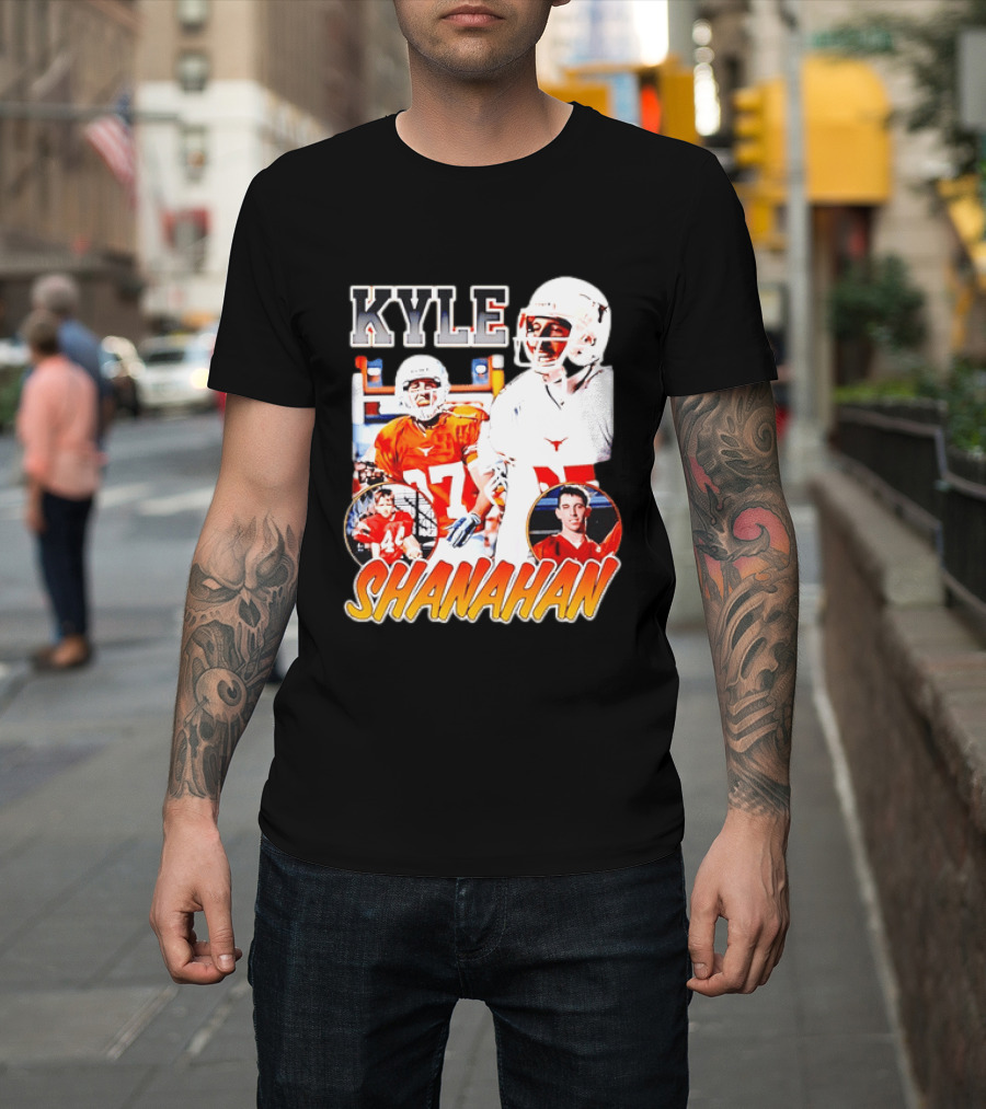 Kyle Shanahan Texas Longhorns Football Legend Player Number 17 T-Shirt