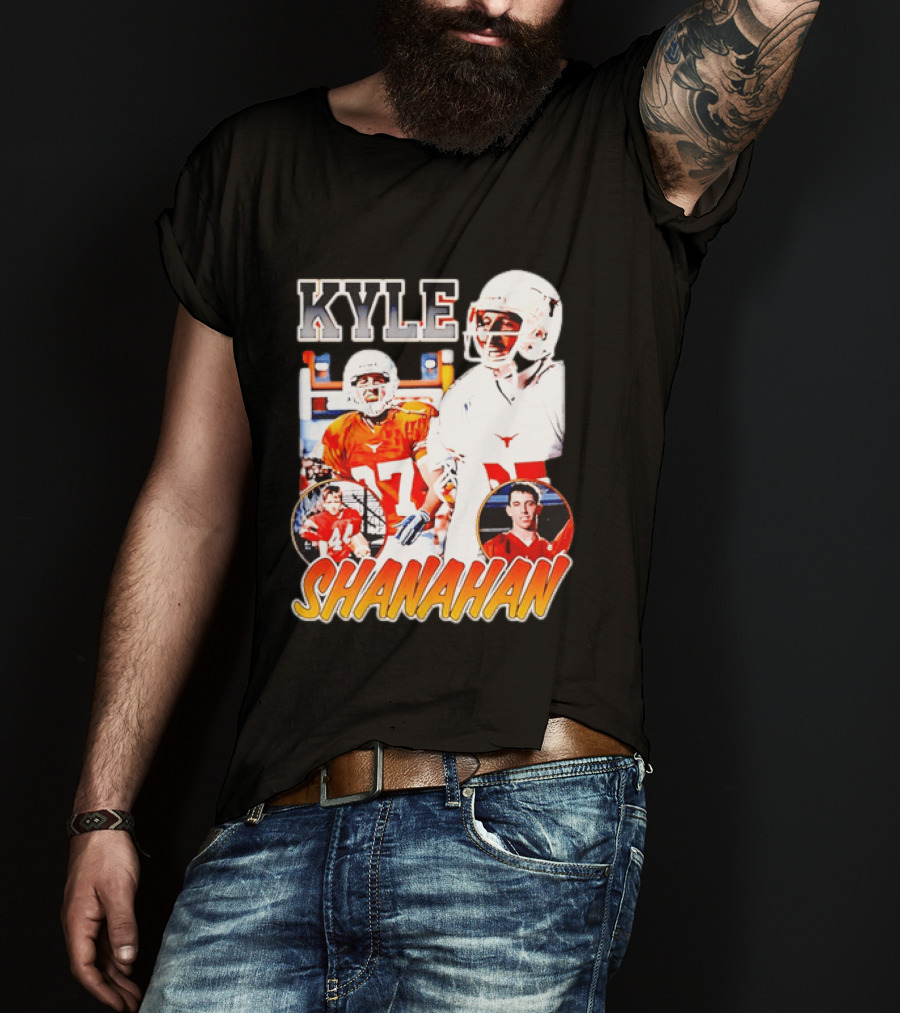 Kyle Shanahan Texas Longhorns Football Legend Player Number 17 T-Shirt