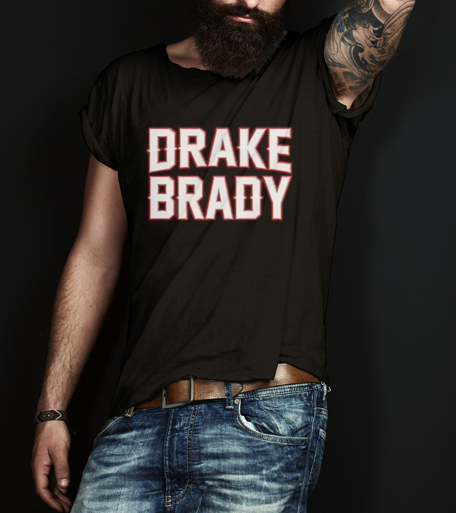 Drake Brady Bold Lettering Sports Fusion T-Shirt