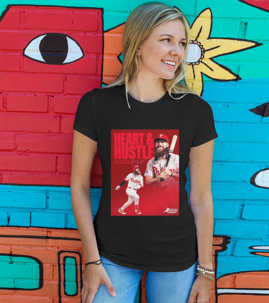 Philadelphia Phillies Heart & Hustle Award Winner Brandon Marsh T-Shirt