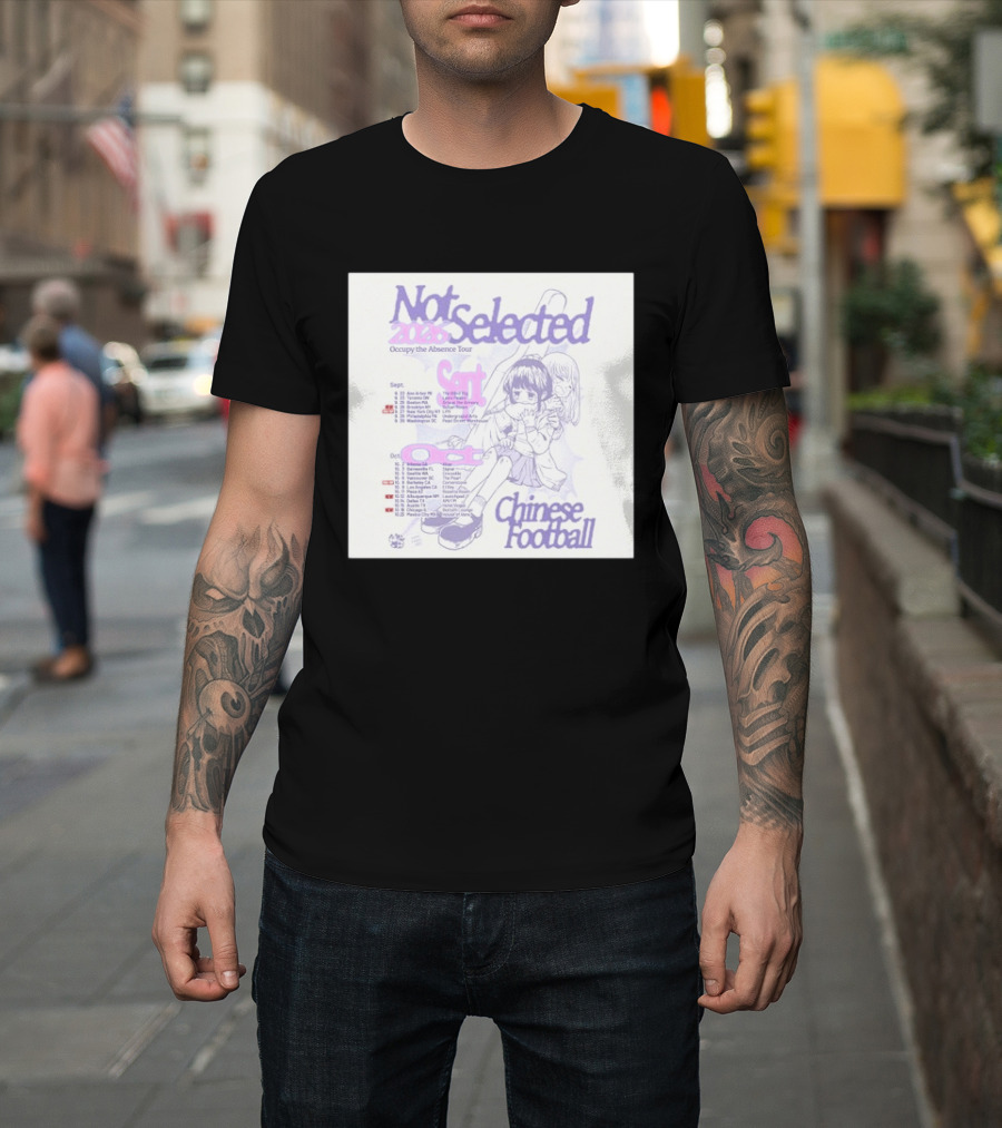 Not Selected 2026 Occupy The Absence Tour Chinese Football Anime T-Shirt
