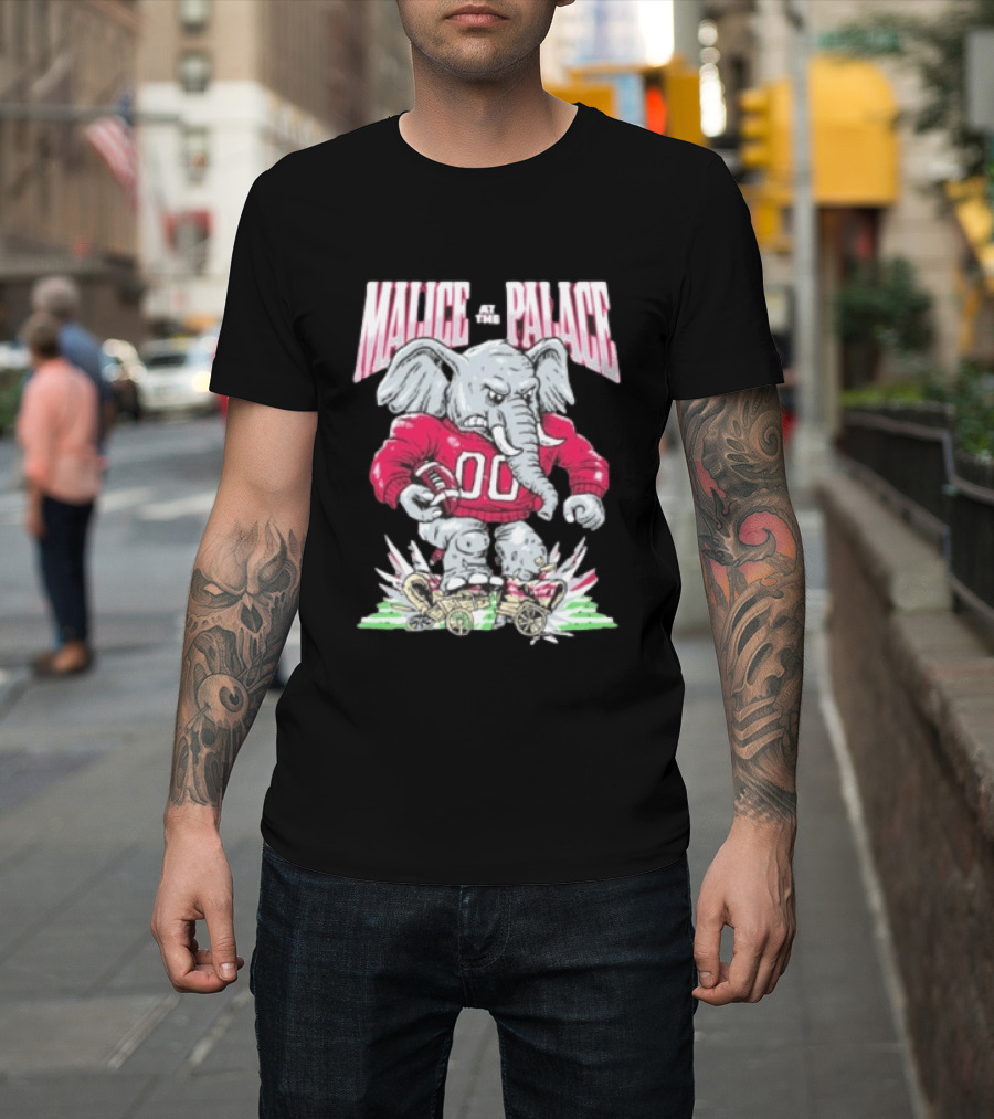 Alabama Crimson Tide Malice At The Palace Elephant 00 Beat Ou T-Shirt