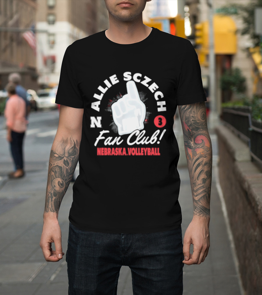 Allie Sczech Fan Club Nebraska Volleyball 3 T-Shirt