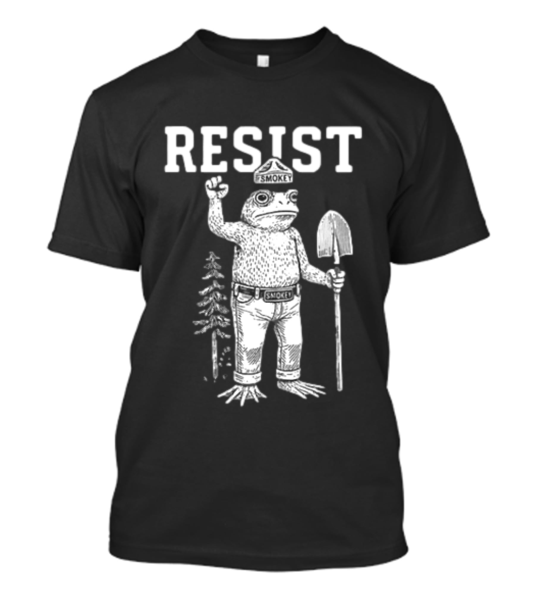 Resist Smokey Frog Portland Original Free Hat T-Shirt