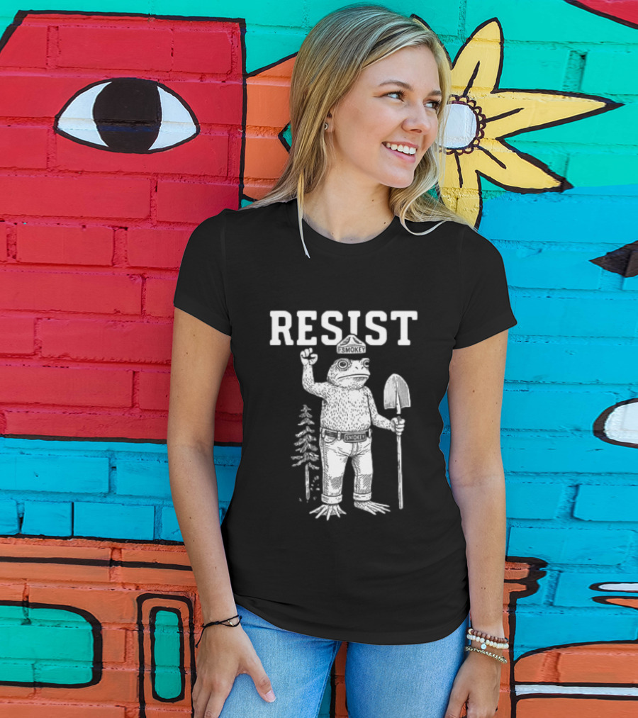 Resist Smokey Frog Portland Original Free Hat T-Shirt