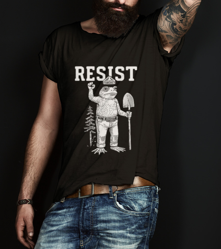 Resist Smokey Frog Portland Original Free Hat T-Shirt