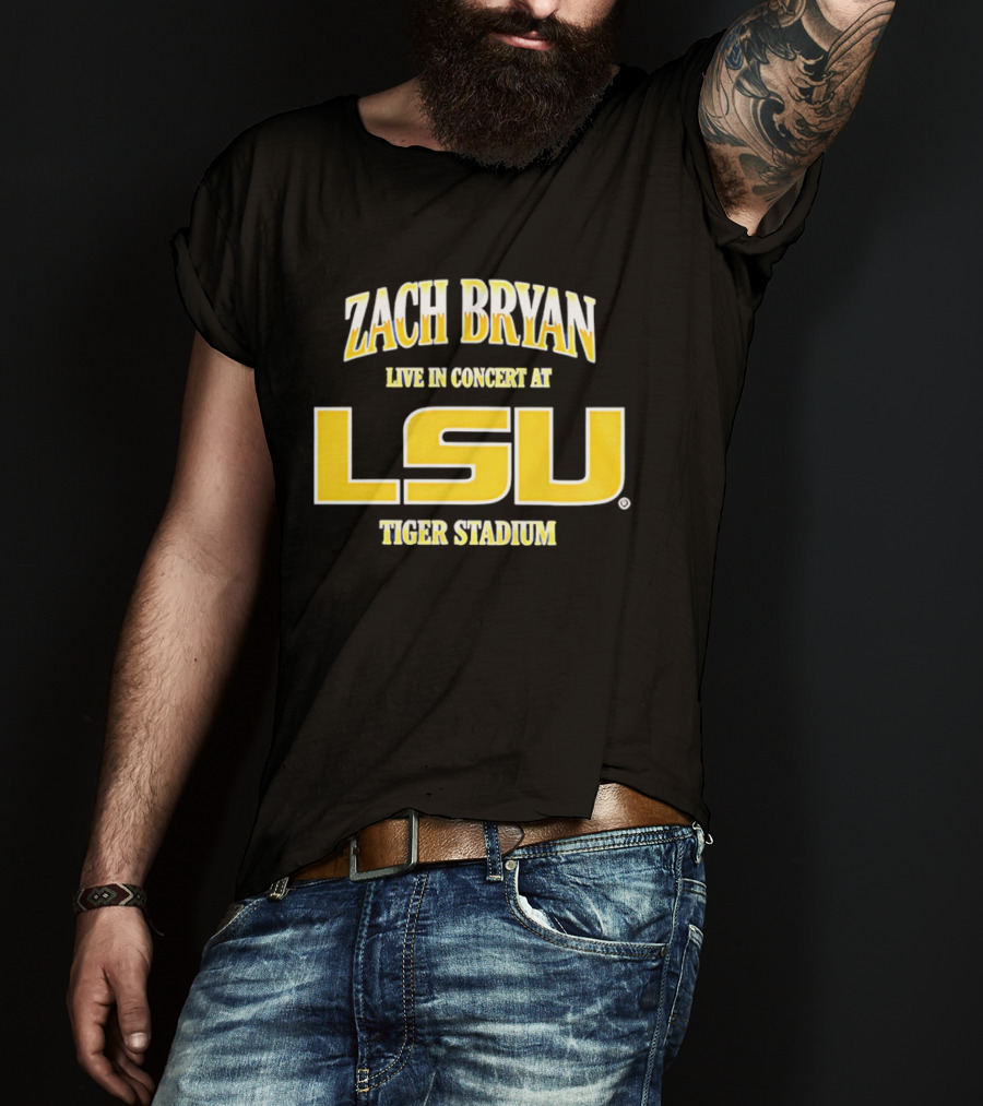 Zach Bryan Live In Concert At LSU Tiger Stadium T-Shirt