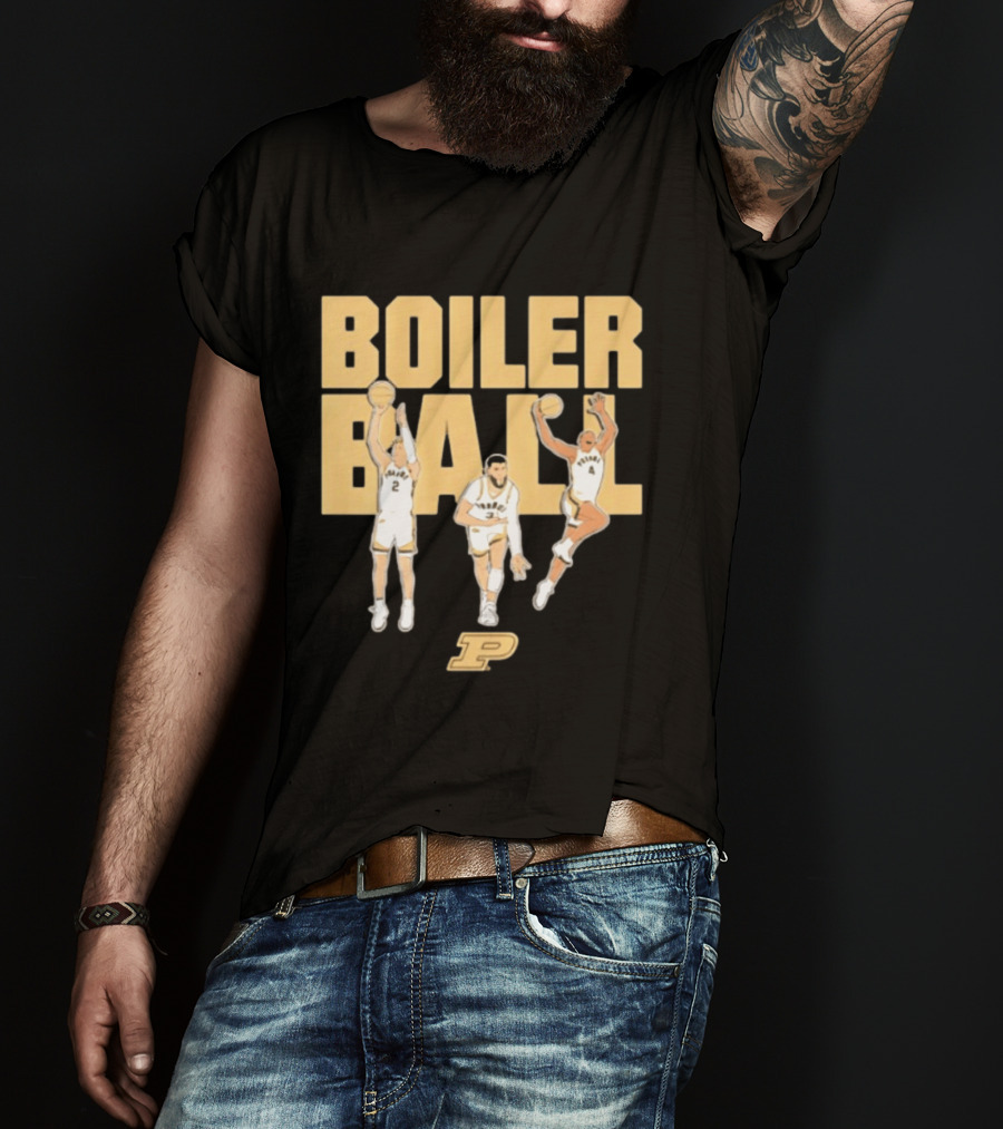 Braden Smith Fletcher Loyer Trey Kaufman Renn Purdue Basketball Boiler Ball T-Shirt