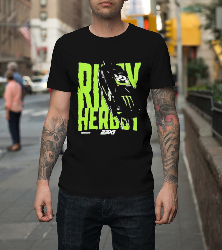 Riley Herbst 2023 23XI NASCAR Monster Energy Racing 98 T-Shirt