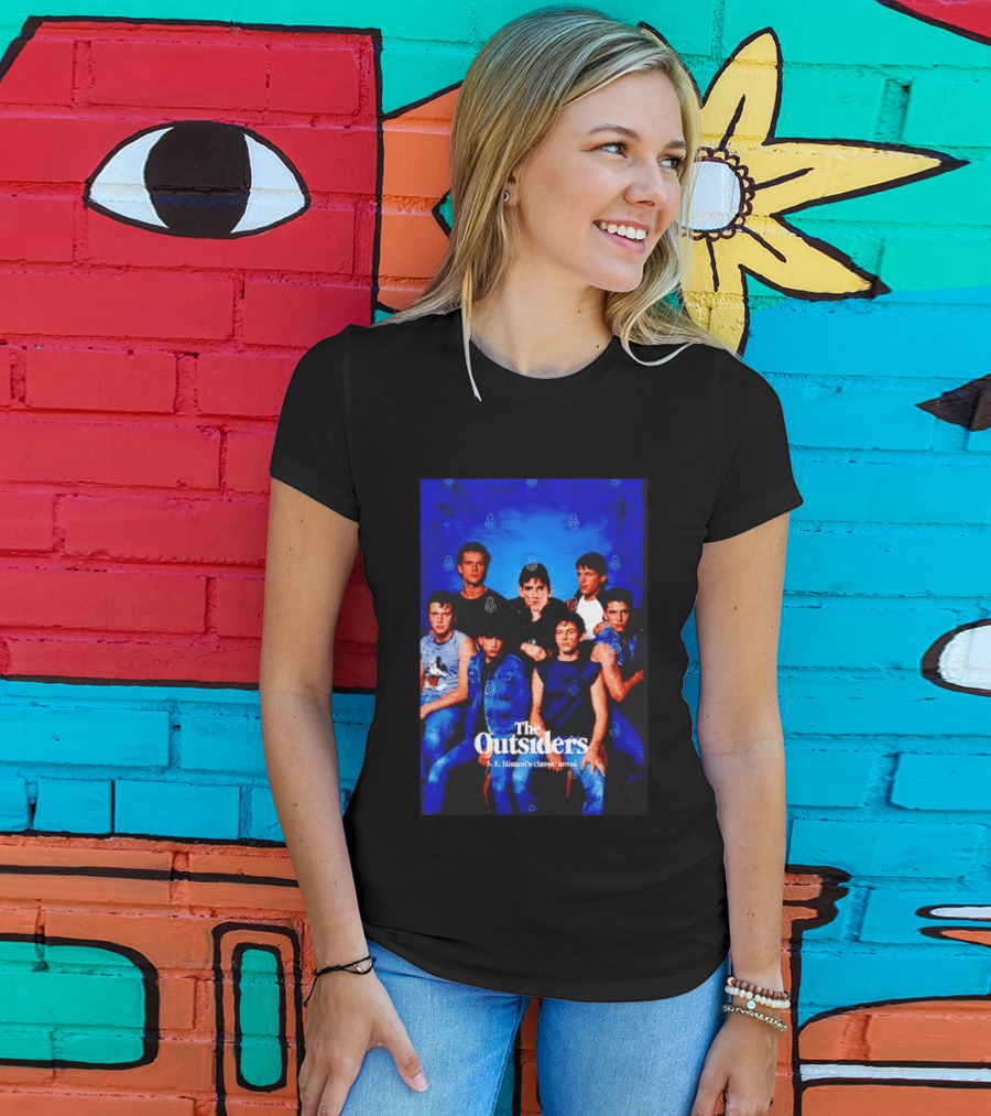 The Outsiders S E Hinton's Classic Novel Cover Group T-Shirt