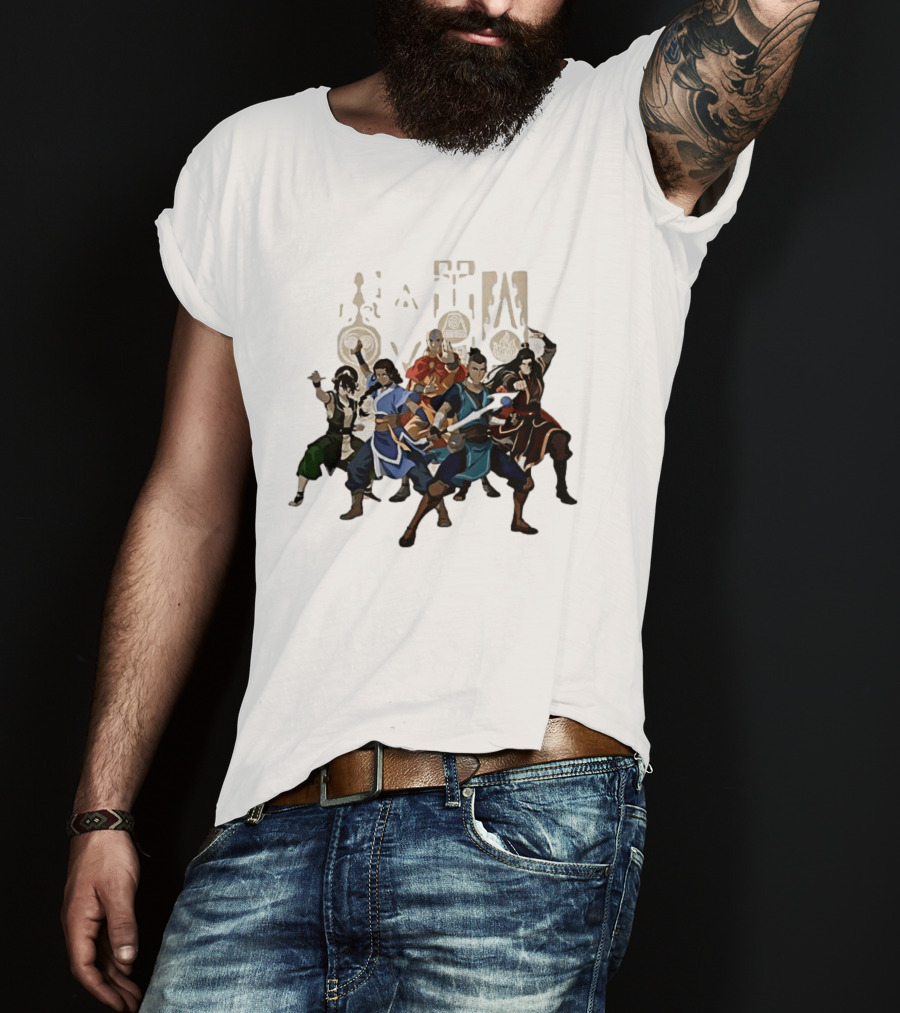 Avatar The Last Airbender Aang Katara Toph Sokka Zuko Elemental T-Shirt