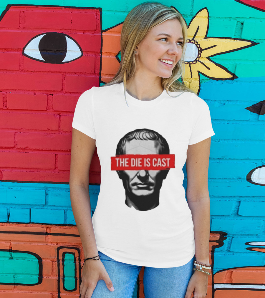 Julius Caesar The Die Is Cast Roman Historical Bust T-Shirt