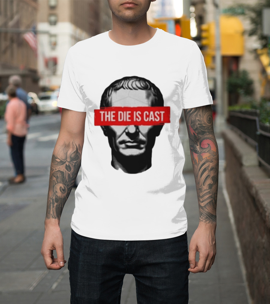 Julius Caesar The Die Is Cast Roman Historical Bust T-Shirt